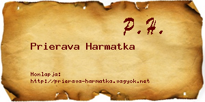 Prierava Harmatka névjegykártya